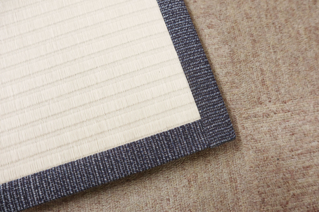 奈良店のフィッティングルーム畳縁を久留米絣を使ってリニューアル!