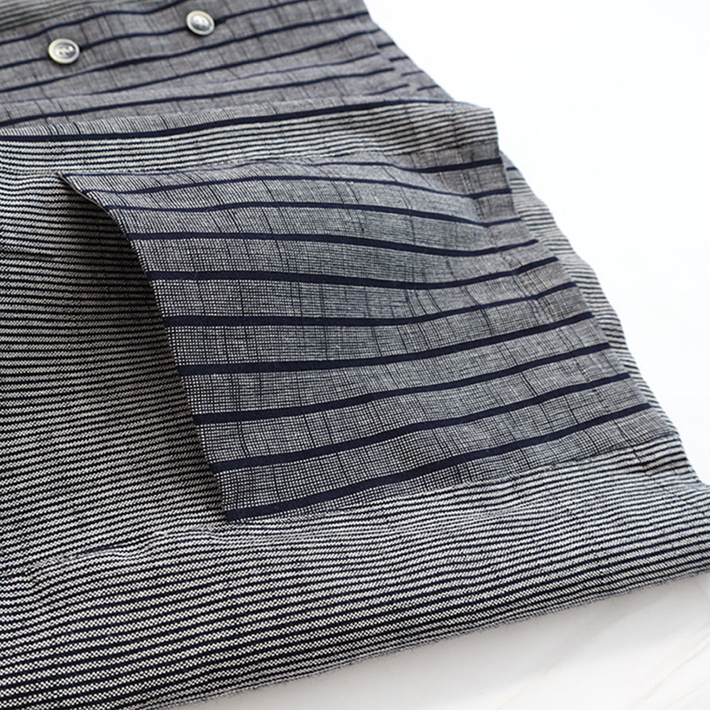 儀右ヱ門 ギエモン ぎえもん 久留米絣 ドルマンスリーブ 七分袖ブラウス タ536 日本製【2025ss】