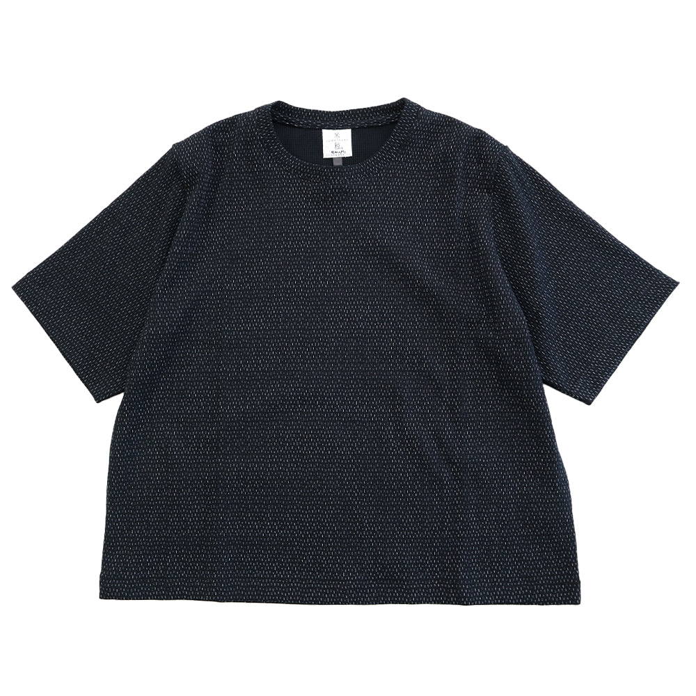 【予約商品】儀右ヱ門 久留米絣 米粒Tシャツ R5122 日本製【2026aw】
