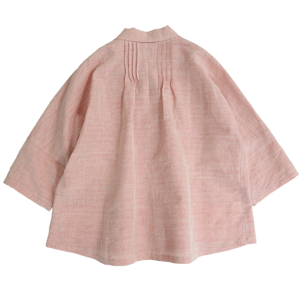 儀右ヱ門 ギエモン ぎえもん 久留米絣 ドルマンスリーブ 七分袖ブラウス タ536 日本製【2025ss】