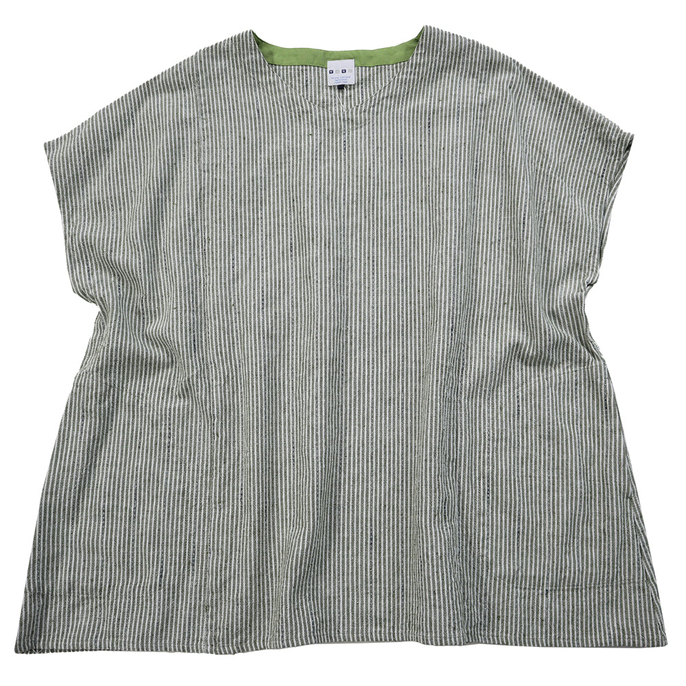 儀右ヱ門 ぎえもん ブラウス Y5126 アッパッパ 簡単服 久留米絣 日本製