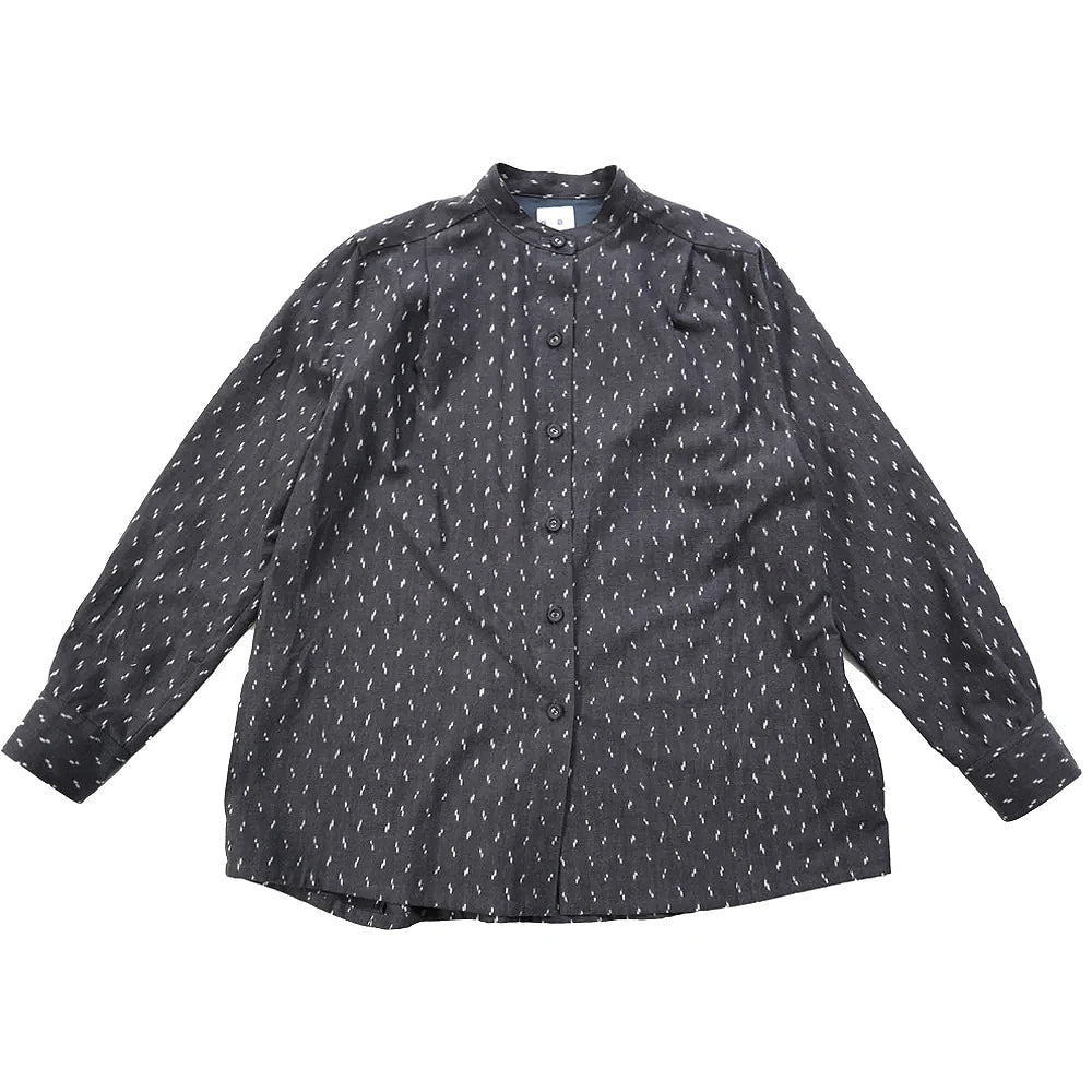 儀右ヱ門 ギエモン ぎえもん 久留米絣 ブラウス Y5175  日本製【2025aw】