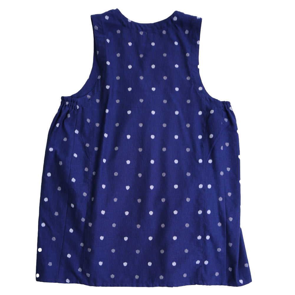 儀右ヱ門 ギエモン ぎえもん 久留米絣 ベスト Y6013 日本製【2025ss】