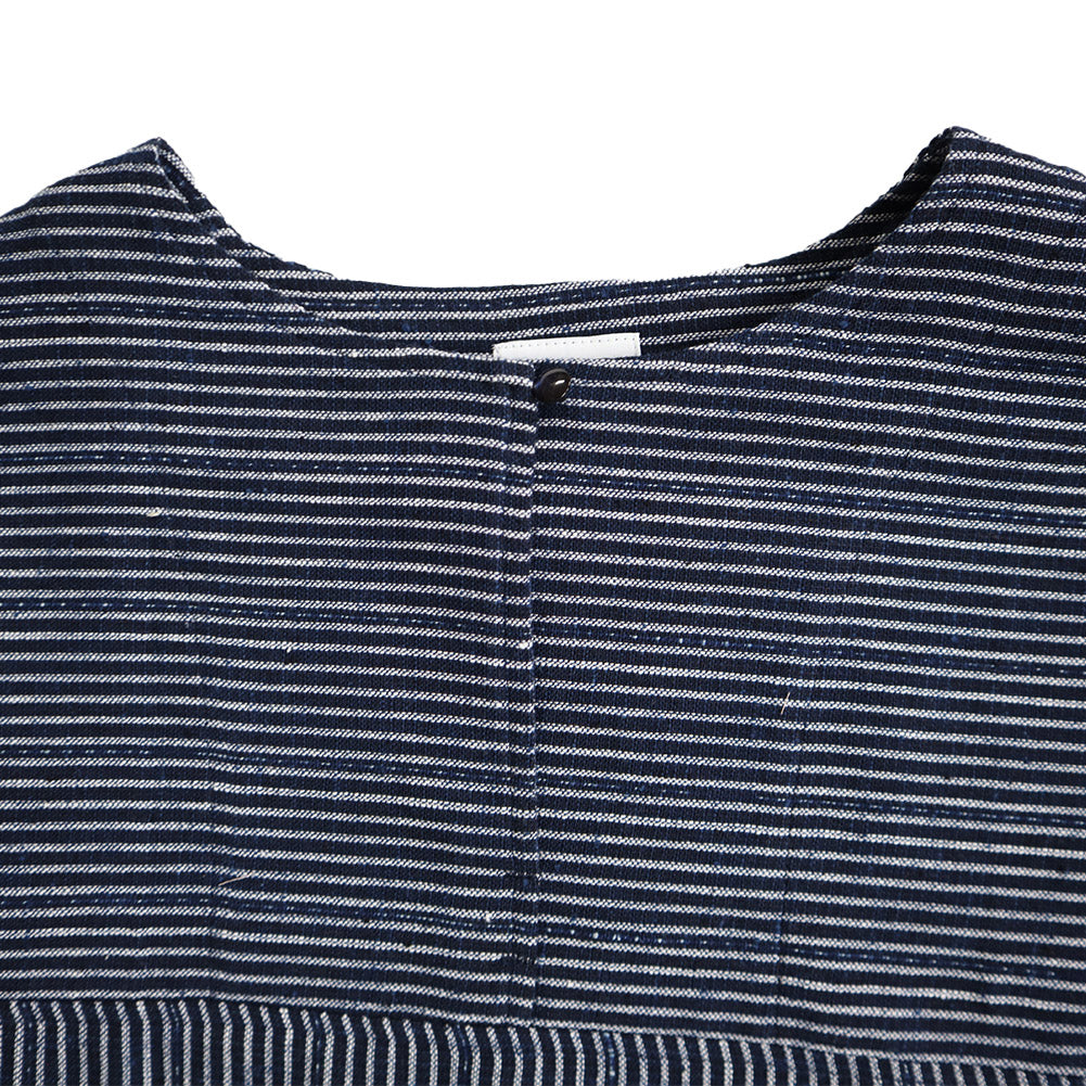 儀右ヱ門 ギエモン ぎえもん 久留米絣 ショート丈プルオーバーブラウス Y5167 日本製【2025ss】