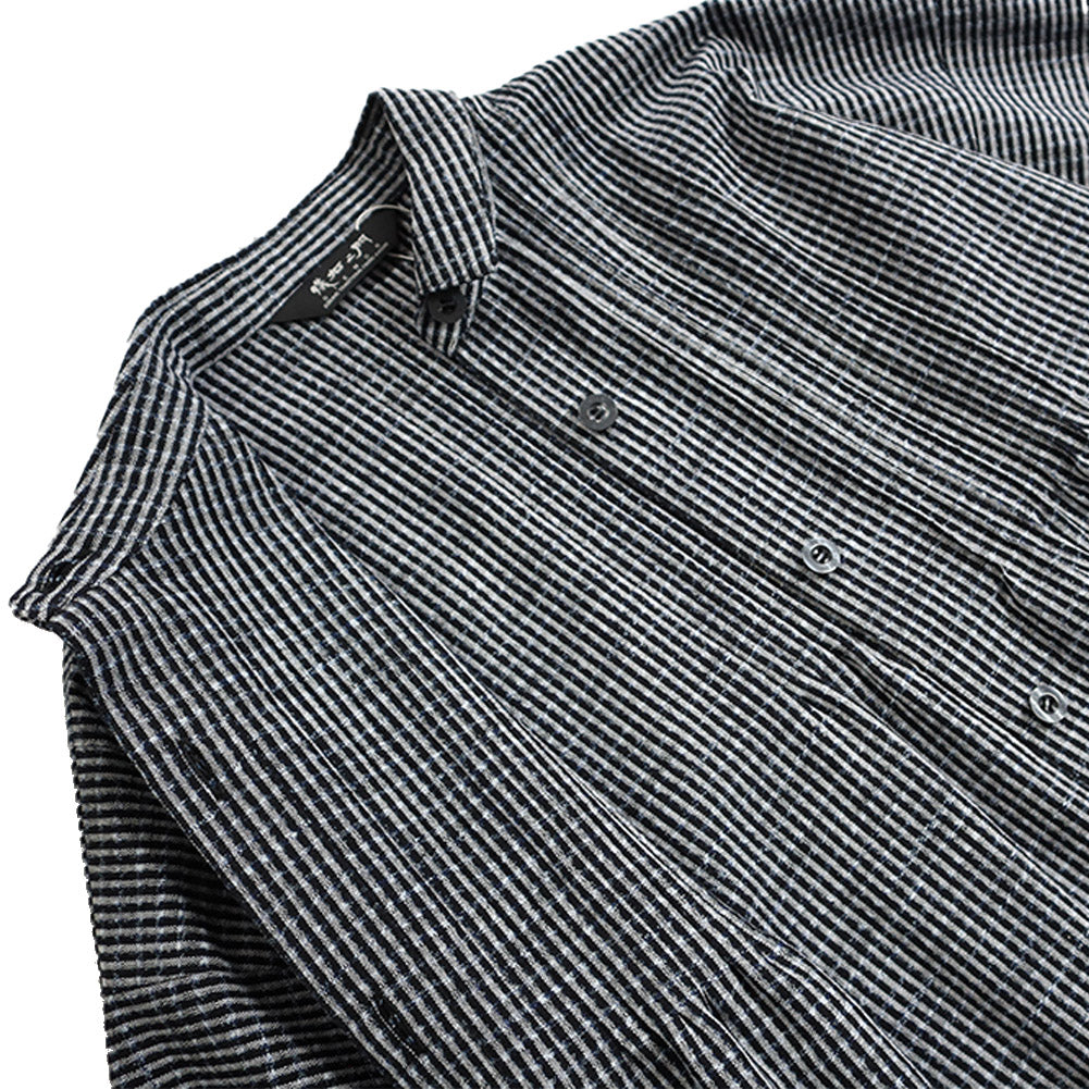 儀右ヱ門 ぎえもん 久留米絣 ブラウス ドルマンスリーブ シ528  日本製 母の日