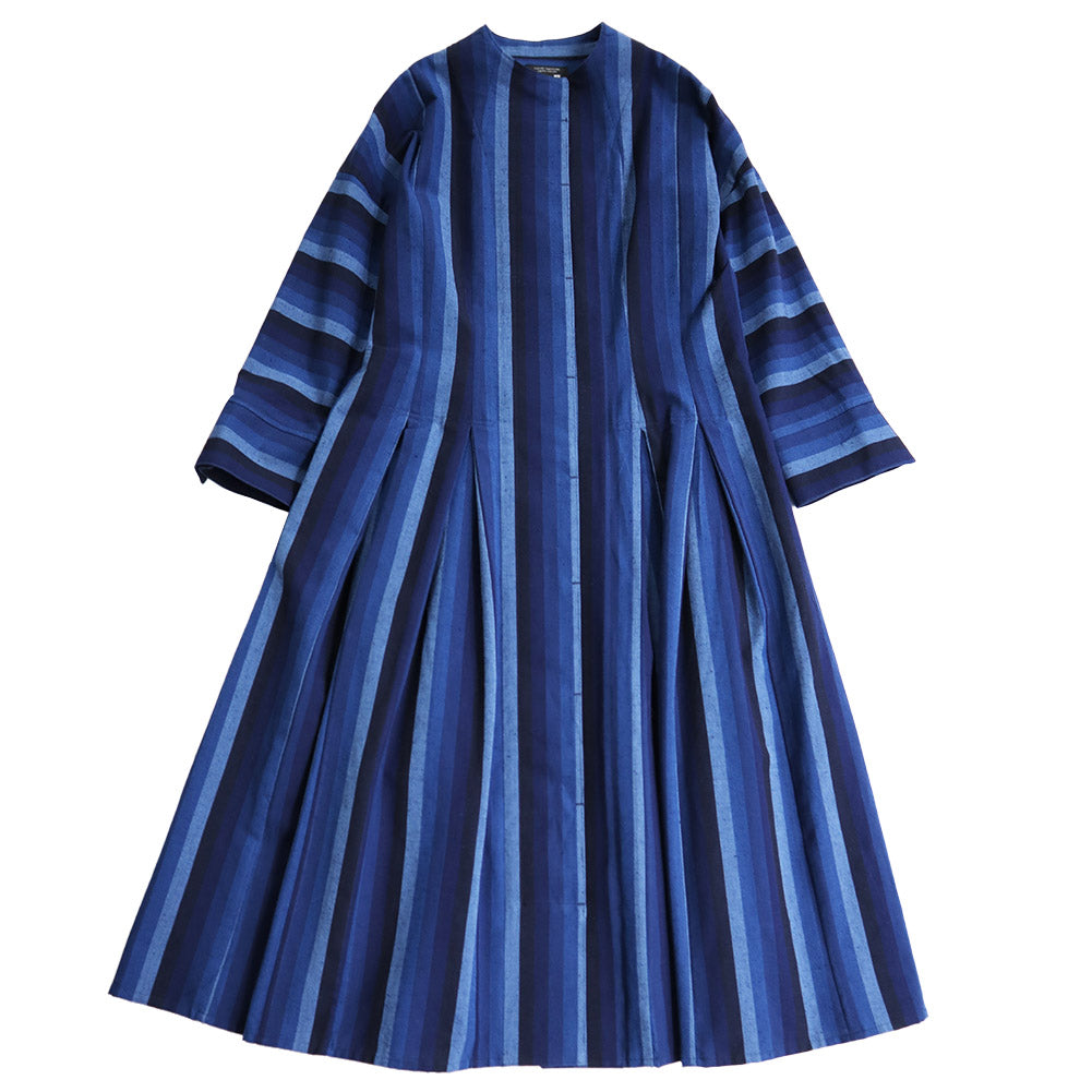 儀右ヱ門 ギエモン ワンピース ソ223 久留米絣 ミセス 春秋  日本製