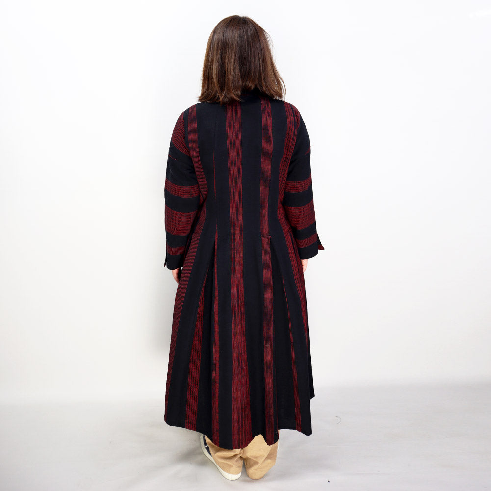 儀右ヱ門 ギエモン ワンピース ソ223 久留米絣 ミセス 春秋  日本製