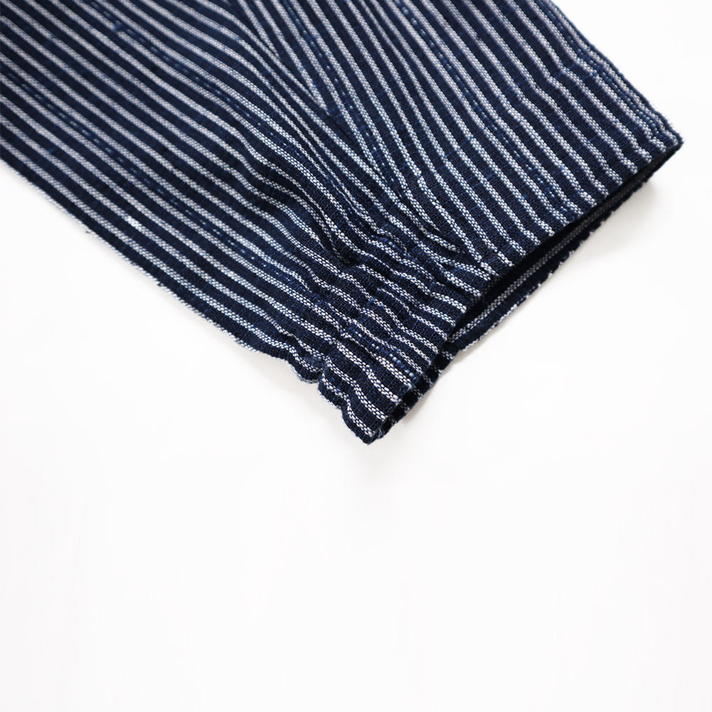 儀右ヱ門 ギエモン ぎえもん 久留米絣 ショート丈プルオーバーブラウス Y5167 日本製【2025ss】