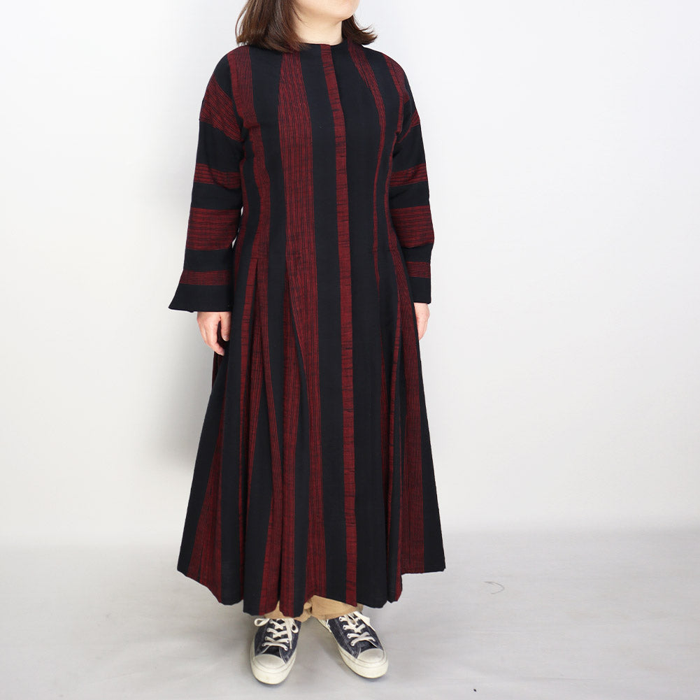 儀右ヱ門 ギエモン ワンピース ソ223 久留米絣 ミセス 春秋  日本製