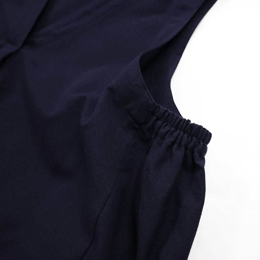 儀右ヱ門 ギエモン ぎえもん 久留米絣 ベスト Y6013 日本製【2025ss】