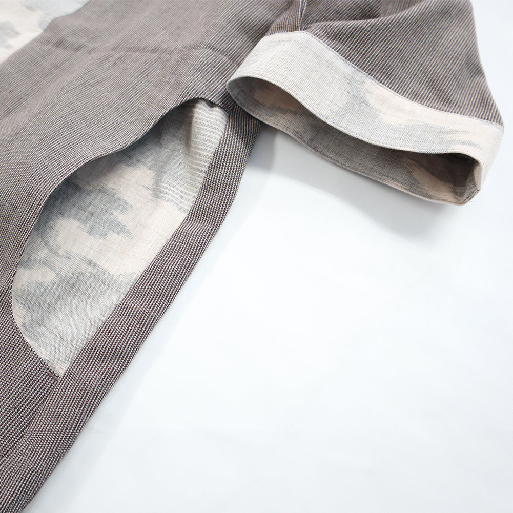 儀右ヱ門 ギエモン ぎえもん 久留米絣 プルオーバーチュニック丈ブラウス タ537 日本製【2025ss】