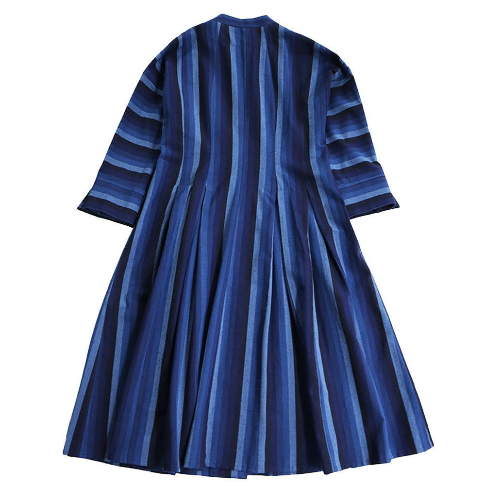 儀右ヱ門 ギエモン ワンピース ソ223 久留米絣 ミセス 春秋  日本製