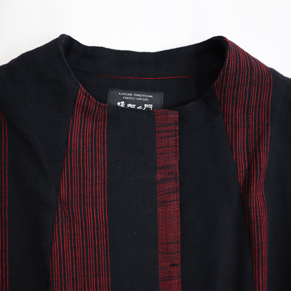 儀右ヱ門 ギエモン ワンピース ソ223 久留米絣 ミセス 春秋  日本製