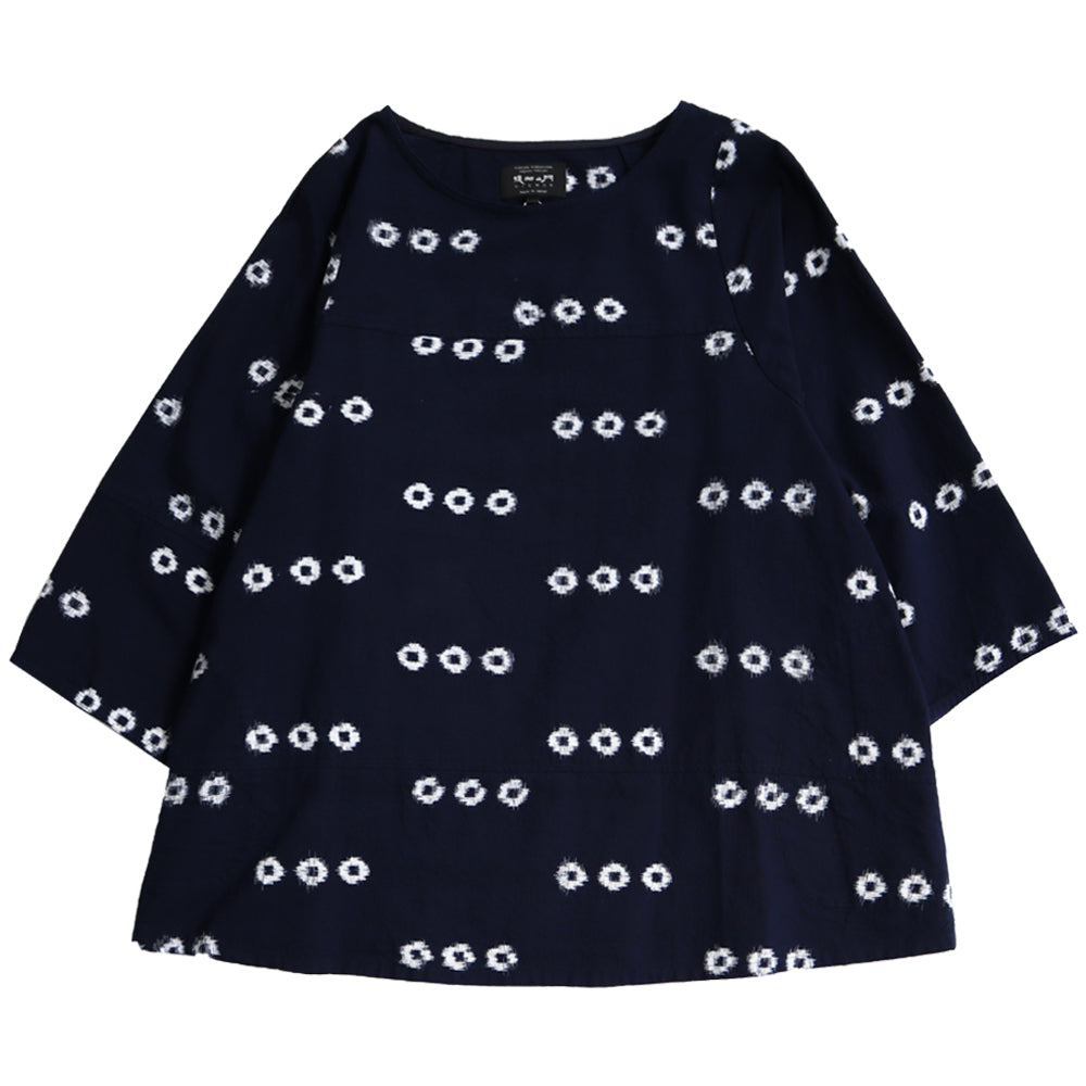 儀右ヱ門 ぎえもん 久留米絣 ブラウス  ソ582  日本製 母の日