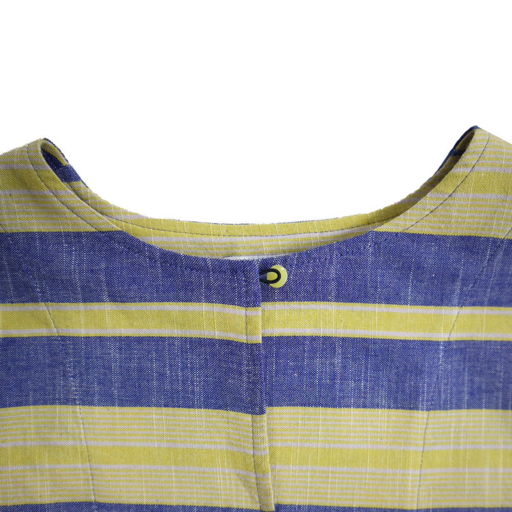 儀右ヱ門 ギエモン ぎえもん 久留米絣 ショート丈プルオーバーブラウス Y5167 日本製【2025ss】