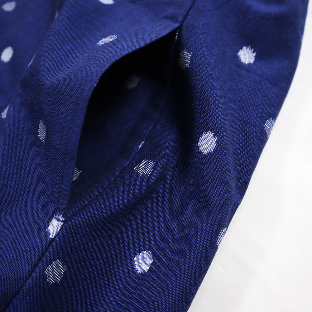 儀右ヱ門 ギエモン ぎえもん 久留米絣 ベスト Y6013 日本製【2025ss】