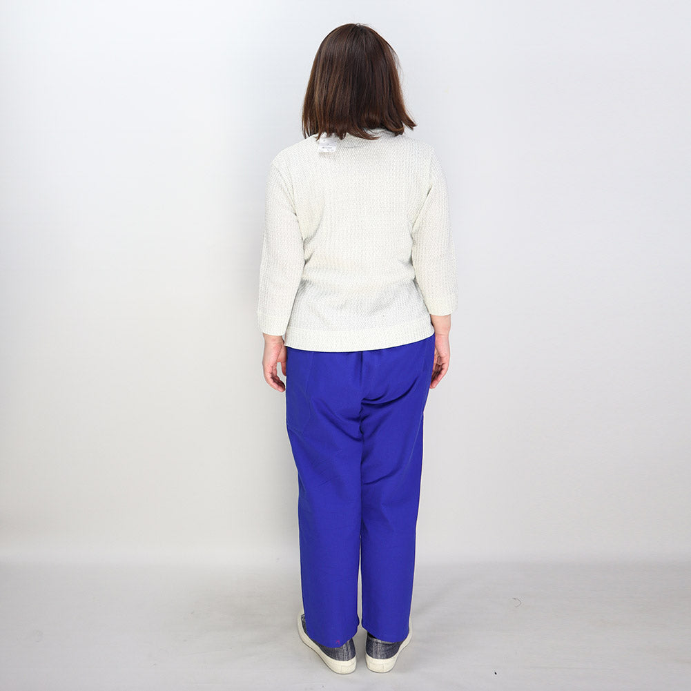 儀右ヱ門 ギエモン ぎえもん 久留米絣 9分丈テイパードパンツ Y7114 日本製【2025ss】