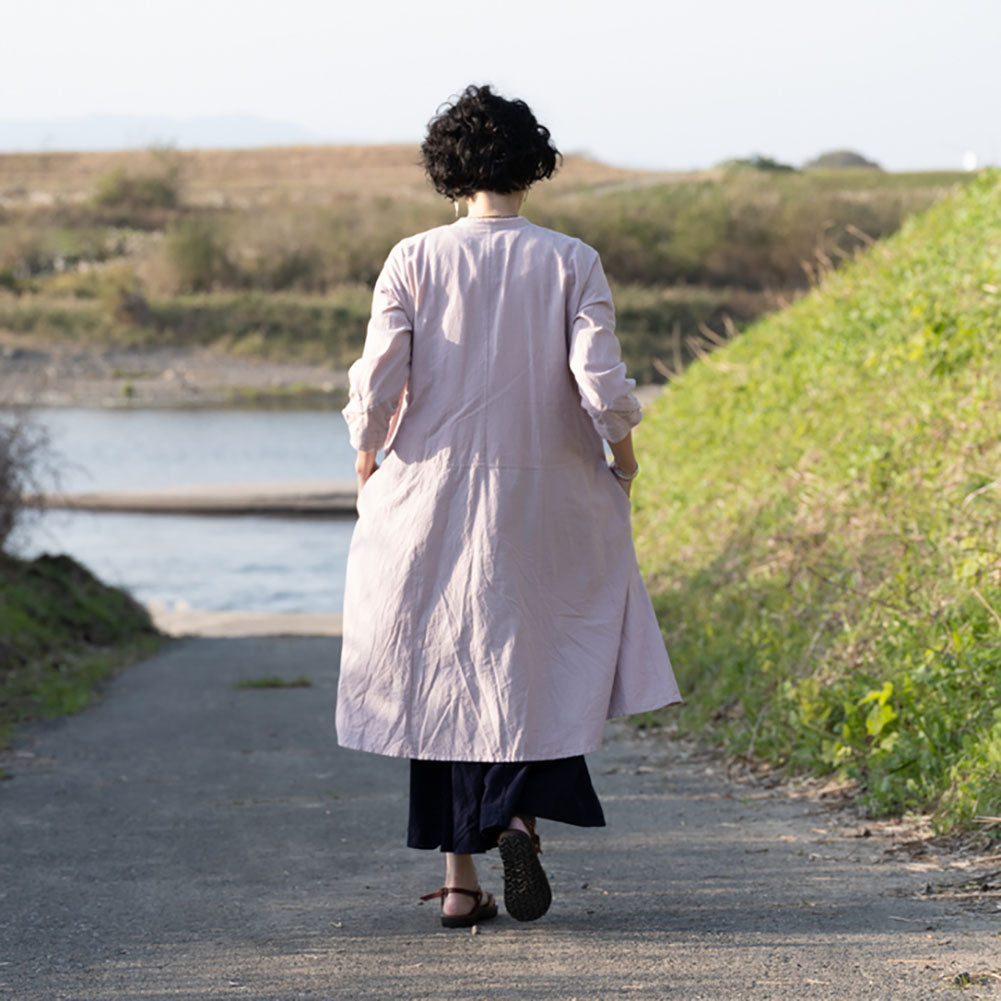 儀右ヱ門 ギエモン ぎえもん 久留米絣 ウェーブワンピース G223 日本製【2025ss】