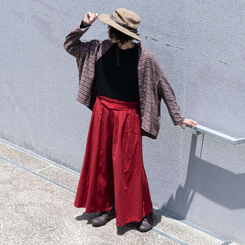 Giemon 久留米絣 袴パンツ G709日本製【2024aw】