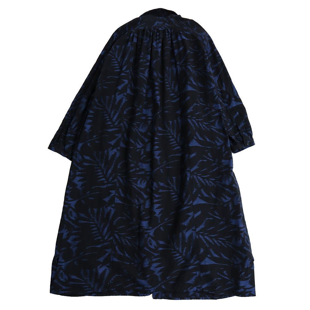 儀右ヱ門 ギエモン ぎえもん 久留米絣 ギャザーワンピース G224 日本製【2025ss】