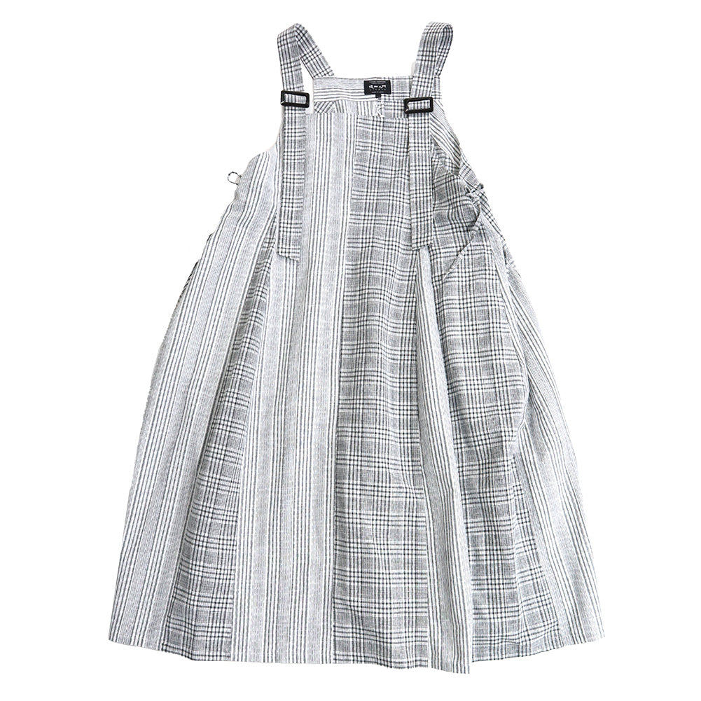 儀右ヱ門 ギエモン ぎえもん 久留米絣 ジャンパースカート ク941 日本製【2025ss】