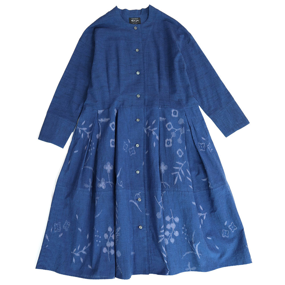 儀右ヱ門 ギエモン ぎえもん 久留米絣 ワンピース  ソ294 日本製【2024ss】