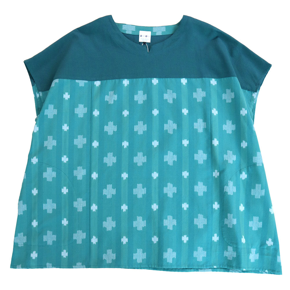 儀右ヱ門 ギエモン ぎえもん 久留米絣 プルオーバーブラウス Y5170  日本製【2025ss】