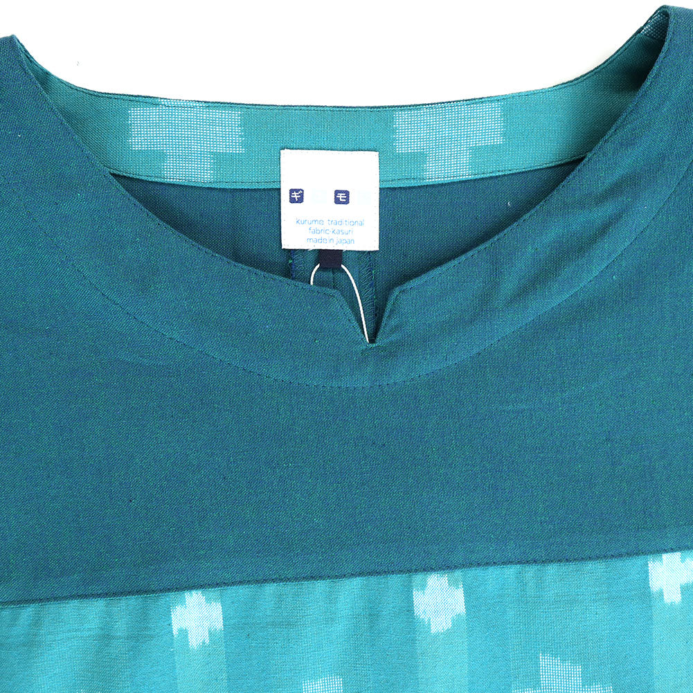 儀右ヱ門 ギエモン ぎえもん 久留米絣 プルオーバーブラウス Y5170  日本製【2025ss】