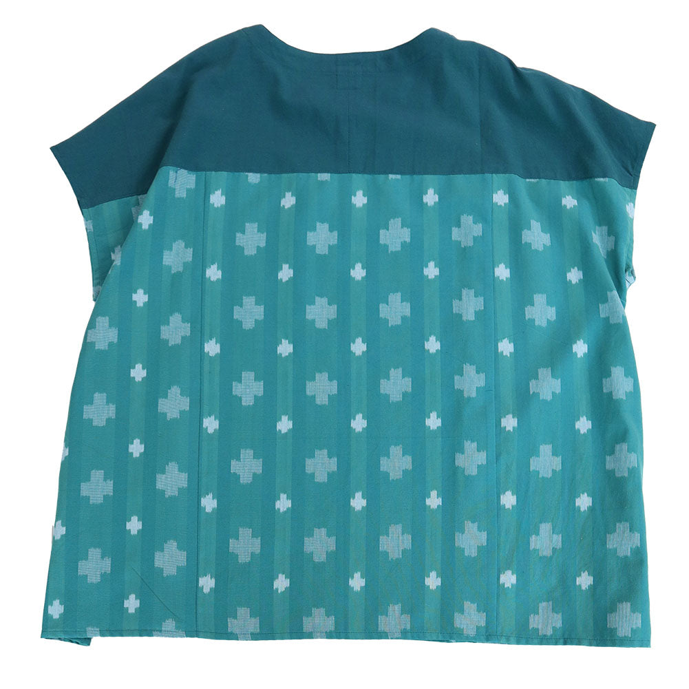 儀右ヱ門 ギエモン ぎえもん 久留米絣 プルオーバーブラウス Y5170  日本製【2025ss】