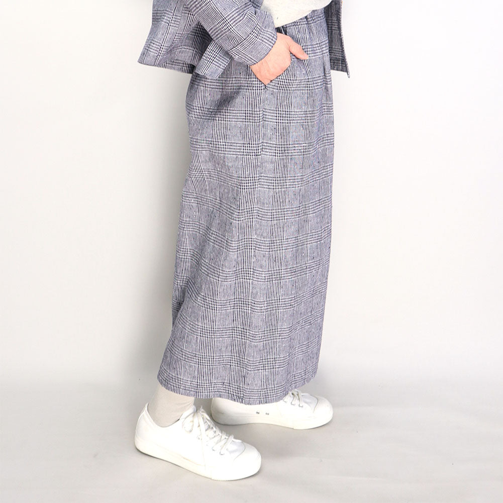 儀右ヱ門 ギエモン ぎえもん 久留米絣 ワイドパンツ Y7113 日本製【2025ss】