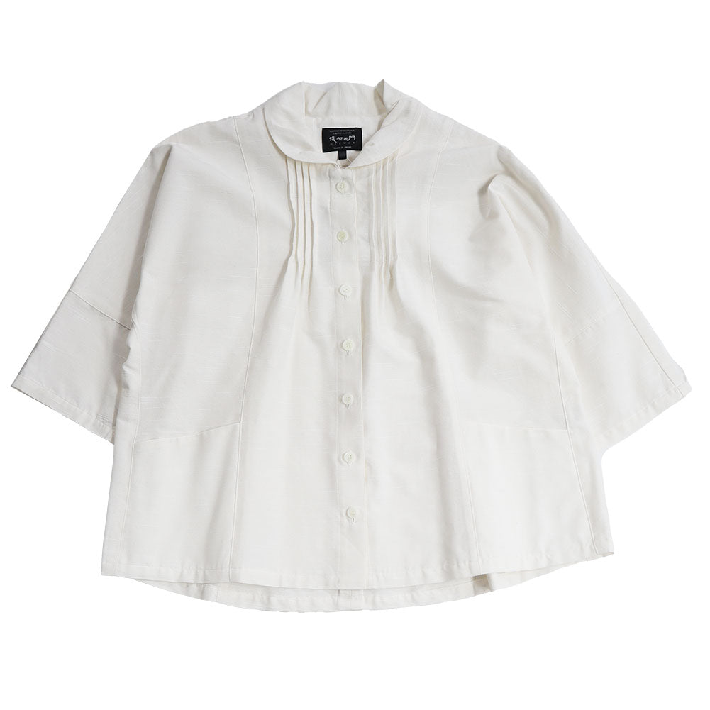 儀右ヱ門 ギエモン ぎえもん 久留米絣 ドルマンスリーブ 七分袖ブラウス タ536 日本製【2025ss】