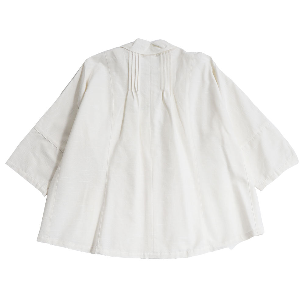 儀右ヱ門 ギエモン ぎえもん 久留米絣 ドルマンスリーブ 七分袖ブラウス タ536 日本製【2025ss】