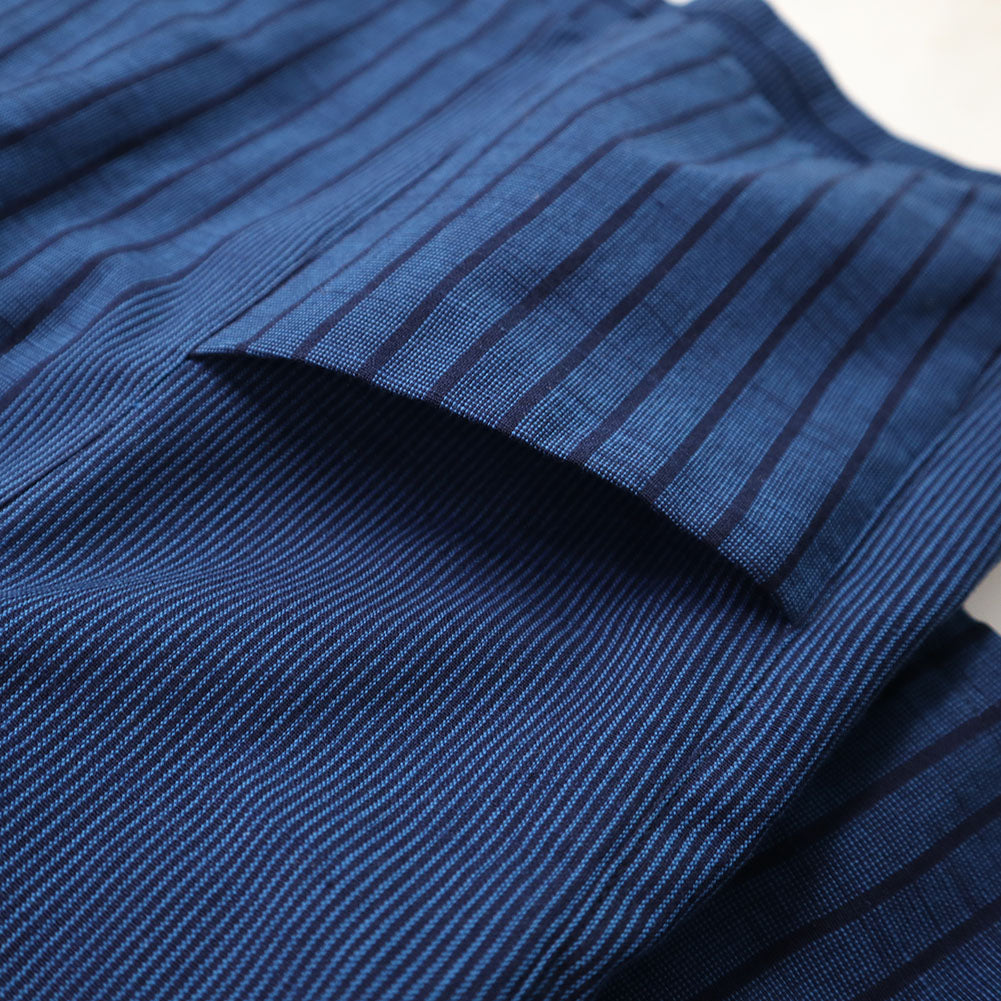 儀右ヱ門 ギエモン ぎえもん 久留米絣 ドルマンスリーブ 七分袖ブラウス タ536 日本製【2025ss】