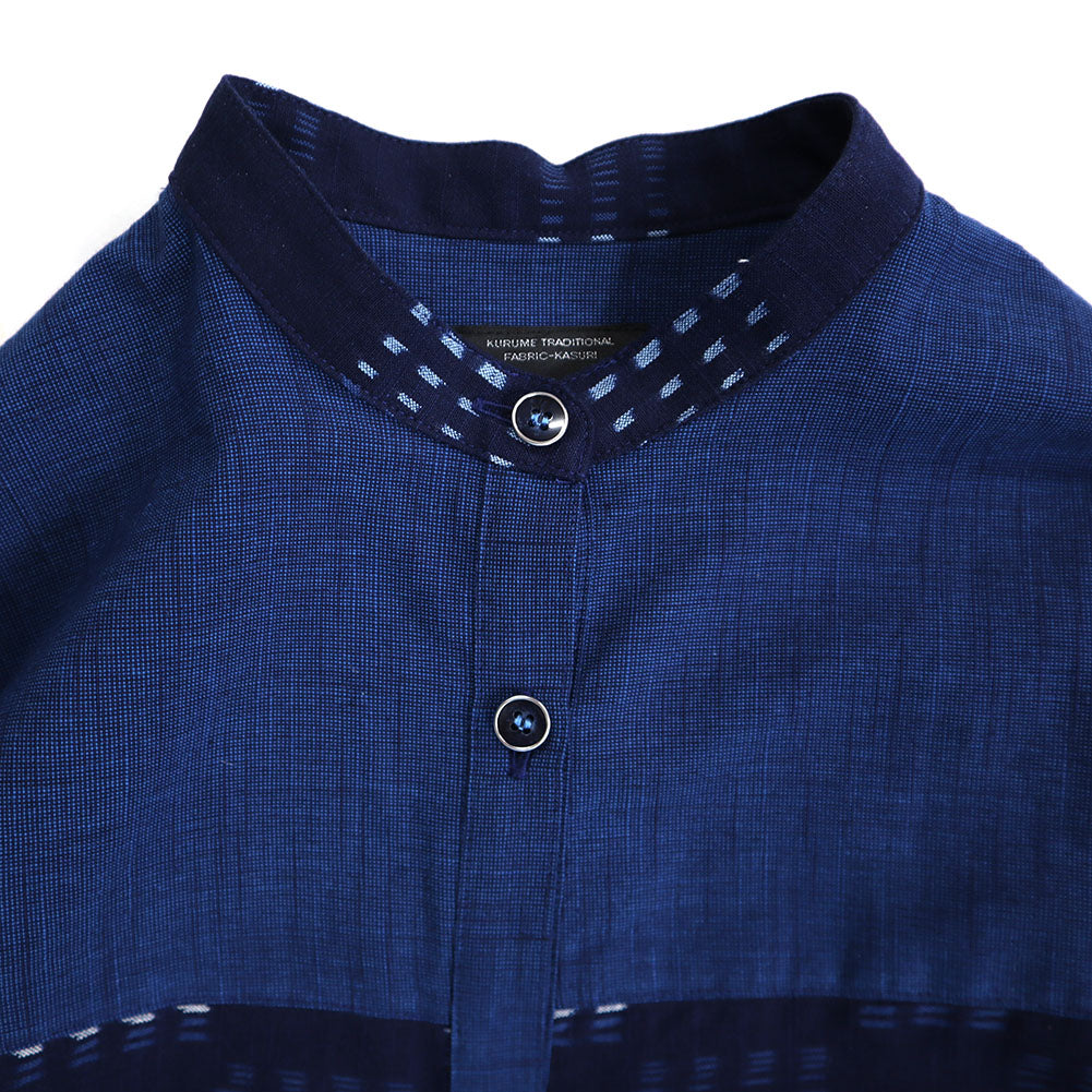 Giemon Giemon Kurume Kasuri Tiered Dress Ta206 Made in Japan Spring/Autumn Mother's Day