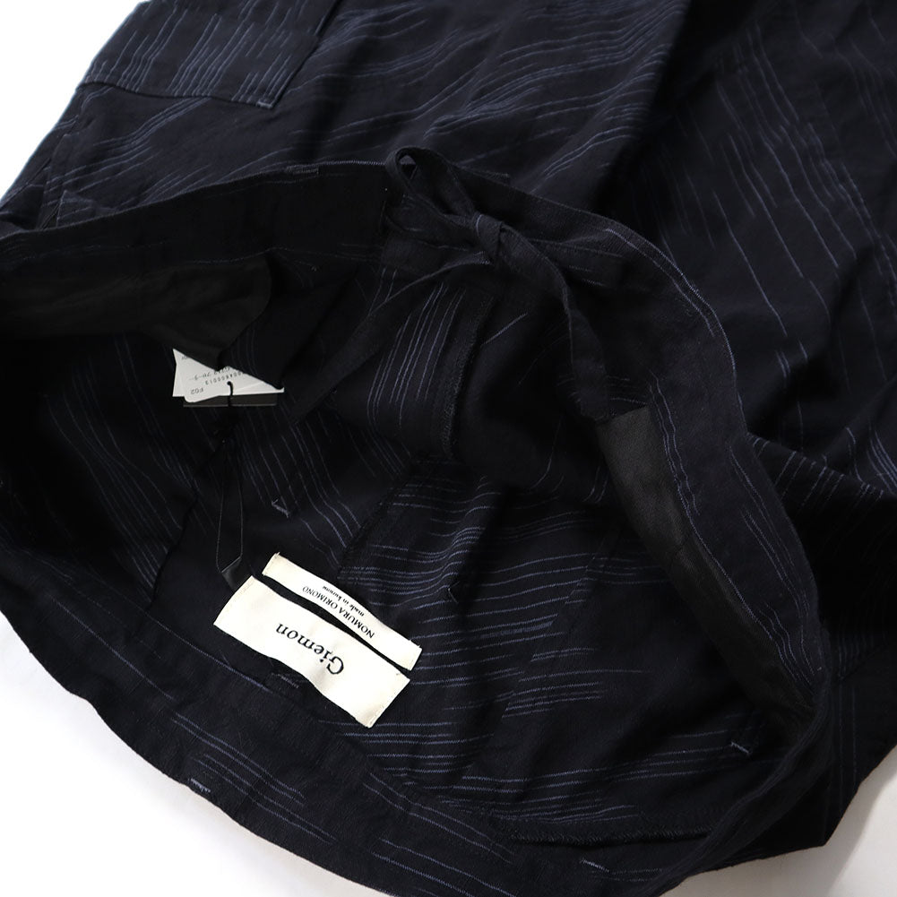 儀右ヱ門 ギエモン ぎえもん 久留米絣 カーゴパンツ G712 日本製【2025ss】