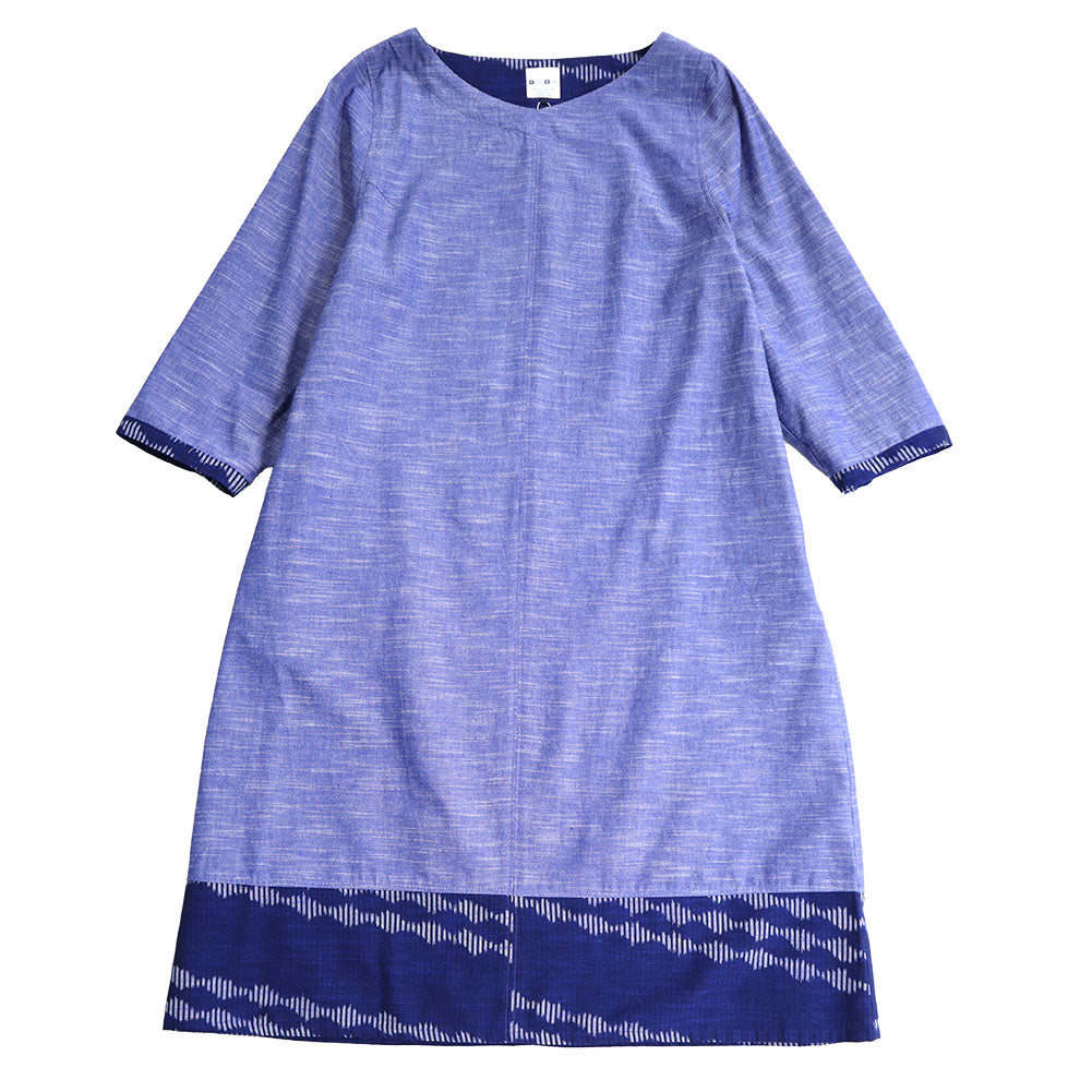 儀右ヱ門 ギエモン ぎえもん 久留米絣ワンピース Y2064 日本製