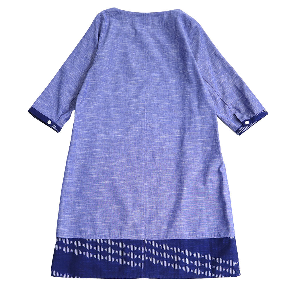 儀右ヱ門 ギエモン ぎえもん 久留米絣ワンピース Y2064 日本製