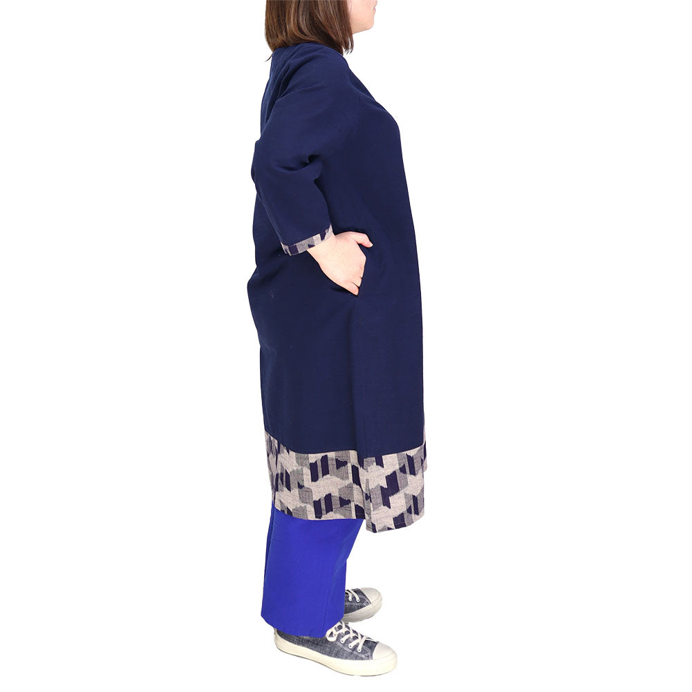 儀右ヱ門 ギエモン ぎえもん 久留米絣ワンピース Y2064 日本製