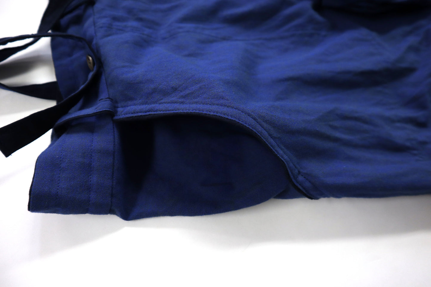 Giemon ぎえもん G705 久留米絣ストレートパンツ サスペンダー付き 男女兼用