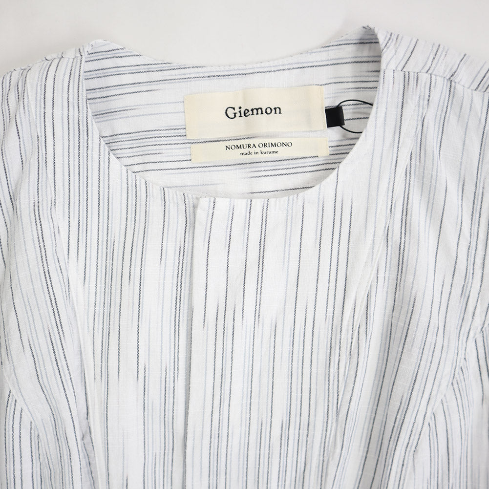 儀右ヱ門 ギエモン ぎえもん 久留米絣 ロングジレ ロングベスト G604 日本製【2025ss】