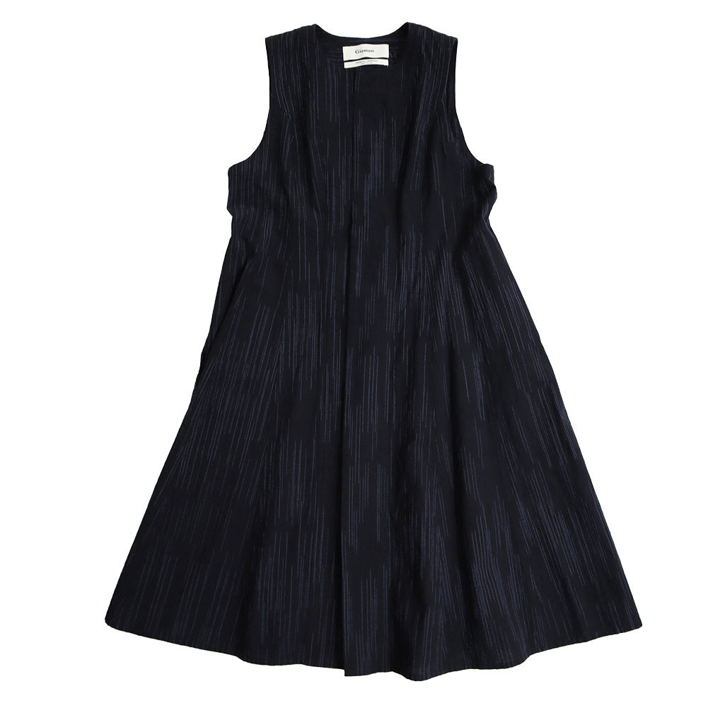 儀右ヱ門 ギエモン ぎえもん 久留米絣 ロングジレ ロングベスト G604 日本製【2025ss】