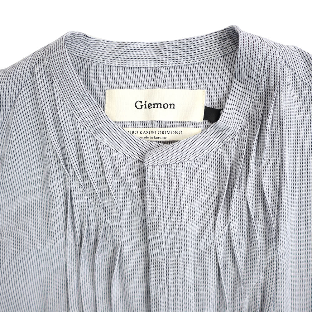 儀右ヱ門 ギエモン ぎえもん 久留米絣 ウェーブワンピース G223 日本製【2025ss】