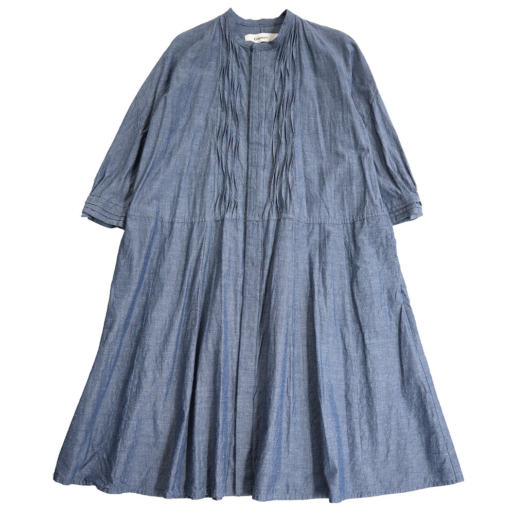 儀右ヱ門 ギエモン ぎえもん 久留米絣 ウェーブワンピース G223 日本製【2025ss】