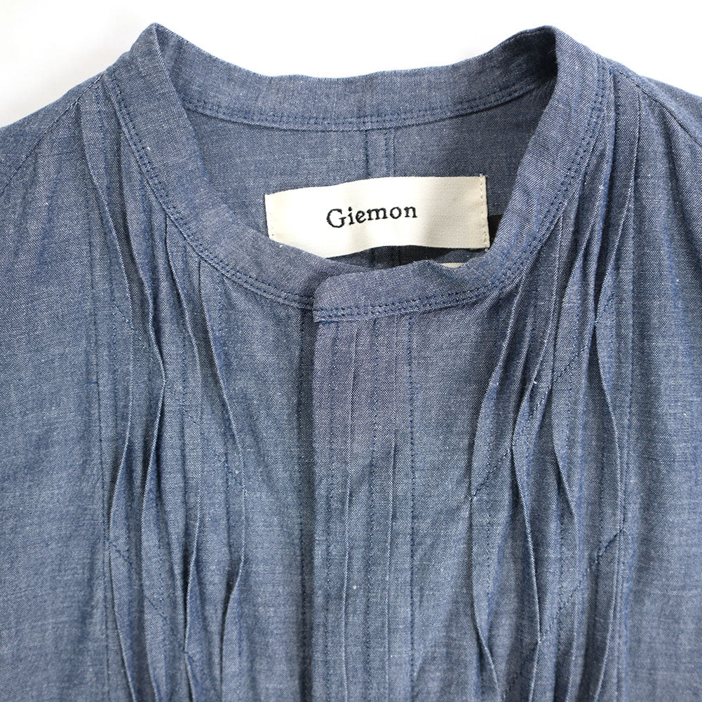 儀右ヱ門 ギエモン ぎえもん 久留米絣 ウェーブワンピース G223 日本製【2025ss】