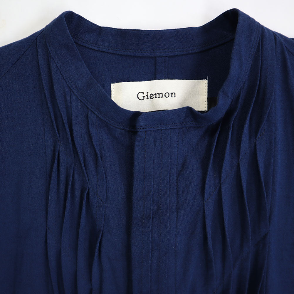 儀右ヱ門 ギエモン ぎえもん 久留米絣 ウェーブワンピース G223 日本製【2025ss】