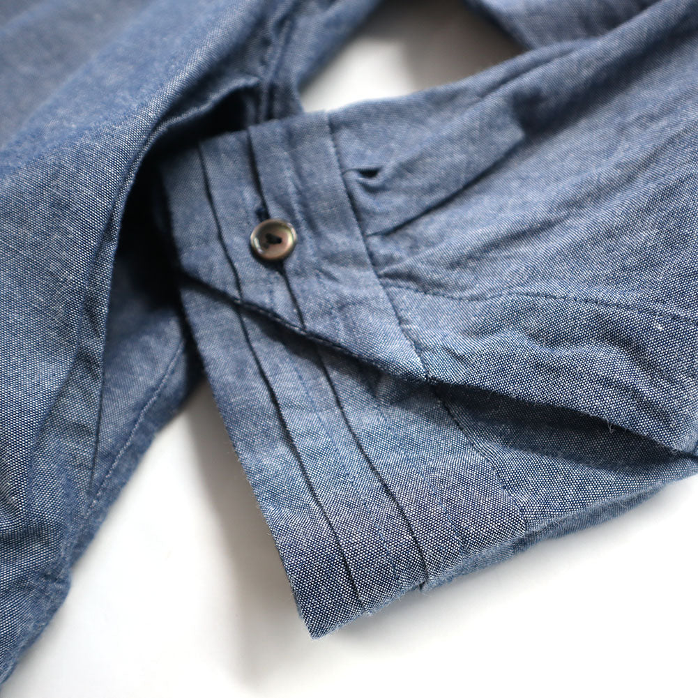 儀右ヱ門 ギエモン ぎえもん 久留米絣 ウェーブブラウス G523 日本製【2025ss】