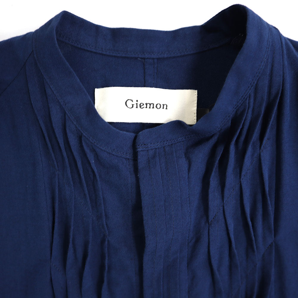 儀右ヱ門 ギエモン ぎえもん 久留米絣 ウェーブブラウス G523 日本製【2025ss】