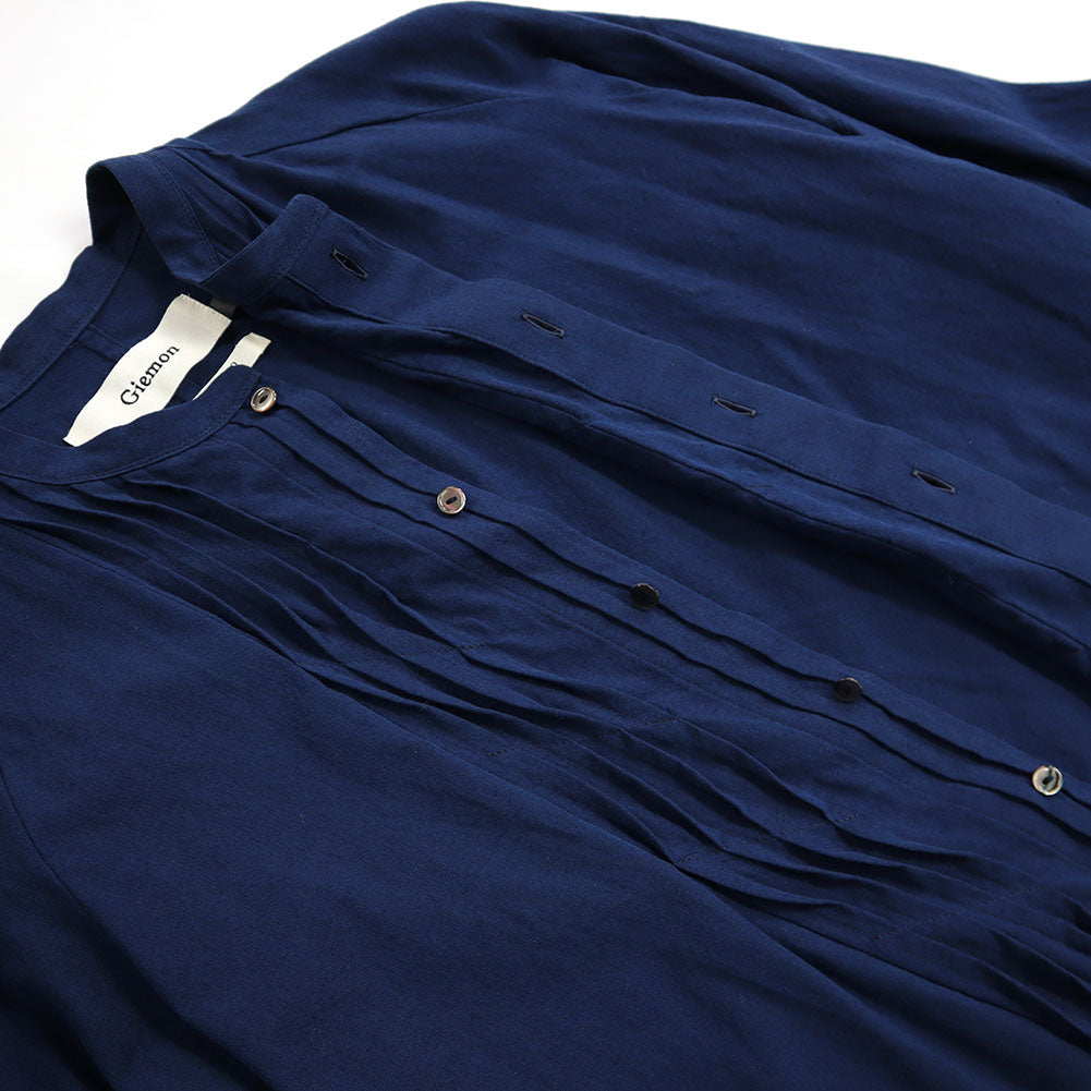 儀右ヱ門 ギエモン ぎえもん 久留米絣 ウェーブブラウス G523 日本製【2025ss】