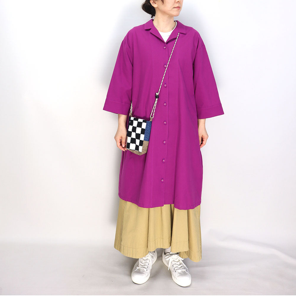 儀右エ門 ギエモン 久留米絣 サコッシュ こばこ ショルダー 日本製 プレゼント 贈り物【2024aw】