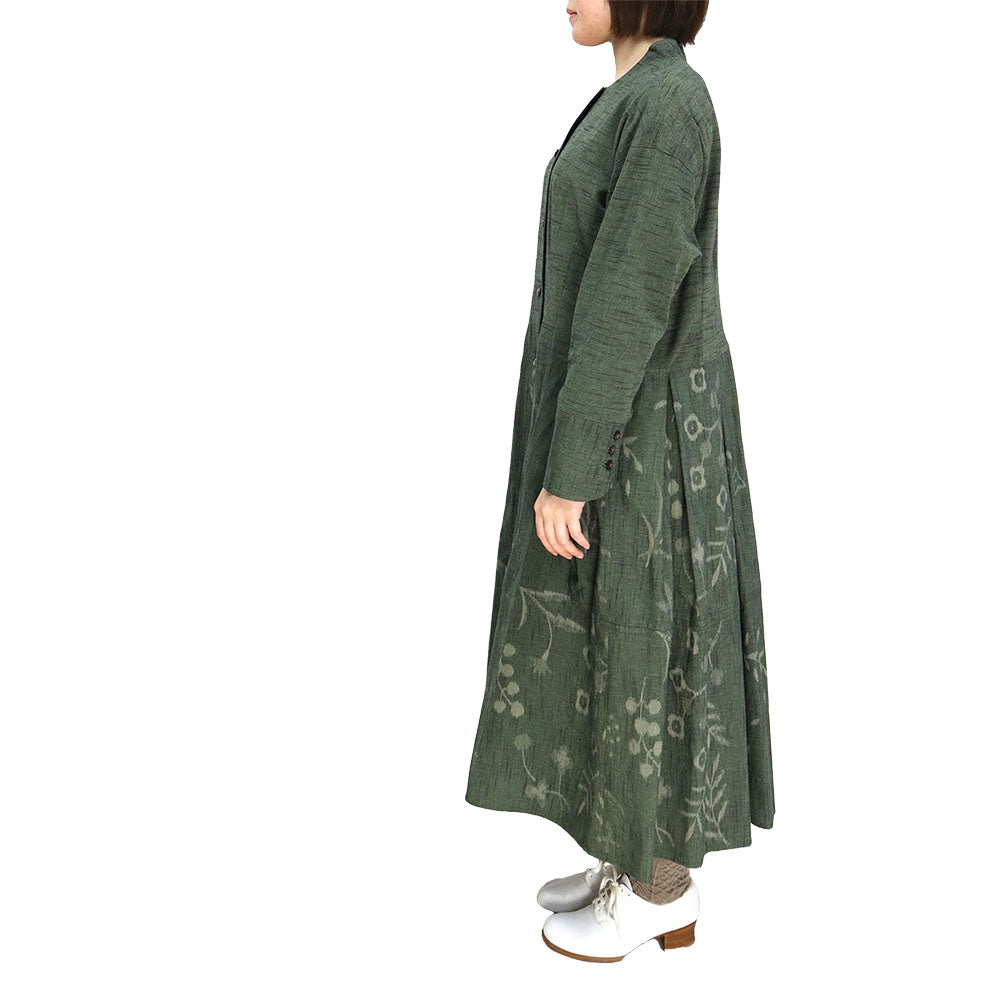 儀右ヱ門 ギエモン ぎえもん 久留米絣 ワンピース  ソ294 日本製【2024ss】